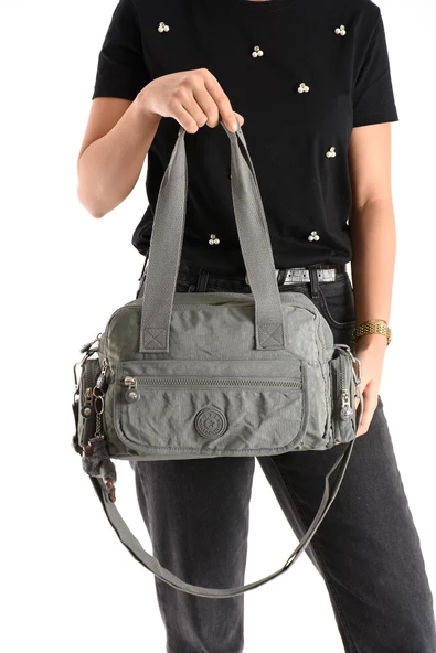 571 collections Ultra Hafif Su Geçirmez Çok Cepli Omuz Çantası Gri (Model: 571-5M) ürün görseli 1