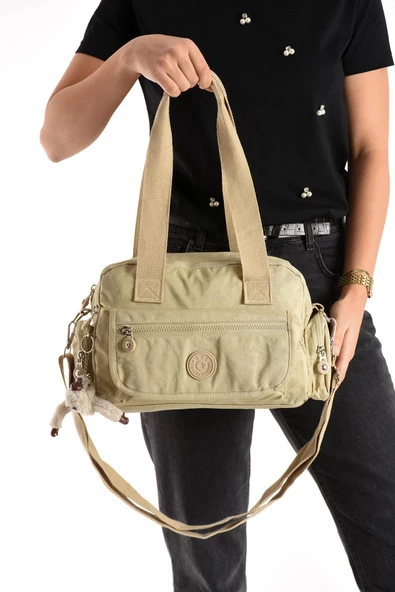 571 collections Ultra Hafif Su Geçirmez Çok Cepli Omuz Çantası Krem (Model: 571-5M) ürün görseli 1