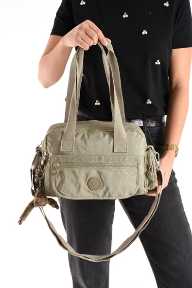 571 collections Ultra Hafif Su Geçirmez Çok Cepli Omuz Çantası Vizon (Model: 571-5M) ürün görseli 1