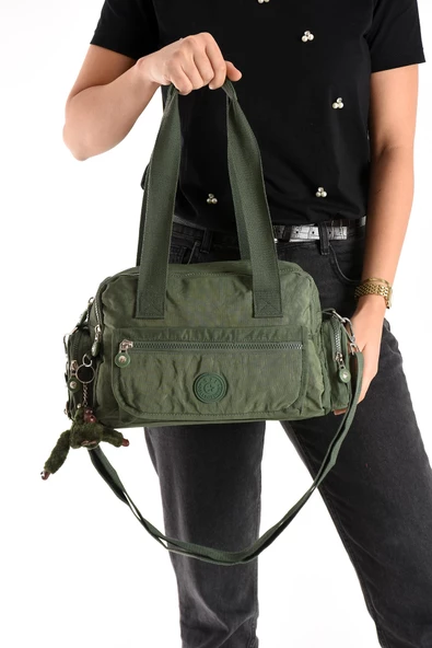 571 collections Ultra Hafif Su Geçirmez Çok Cepli Omuz Çantası Yeşil (Model: 571-5M) ürün görseli 1