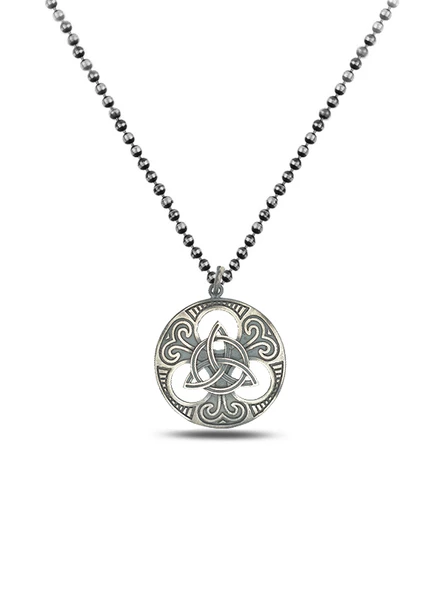 İskandinav Odin Trinity Ruh Erkek Gümüş Kolye ürün görseli 1