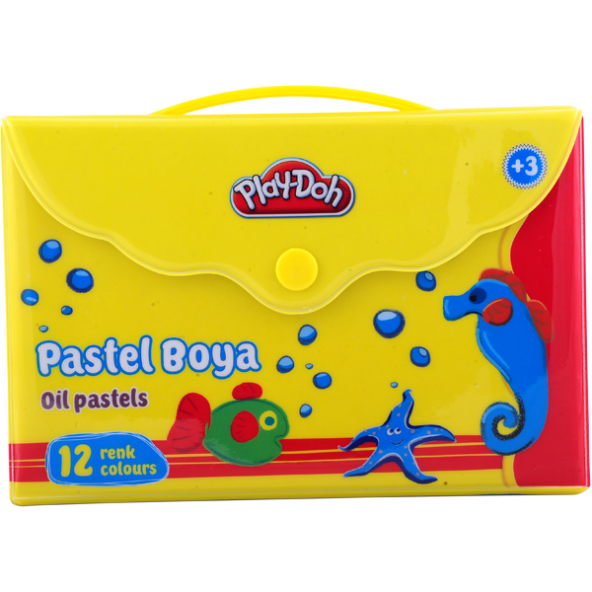 Play-Doh Pastel Boya Çantalı 12 Renk PLAY-PA005 ürün görseli 1