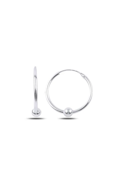 Toplu Halka Kadın Gümüş Küpe 20mm ürün görseli 1