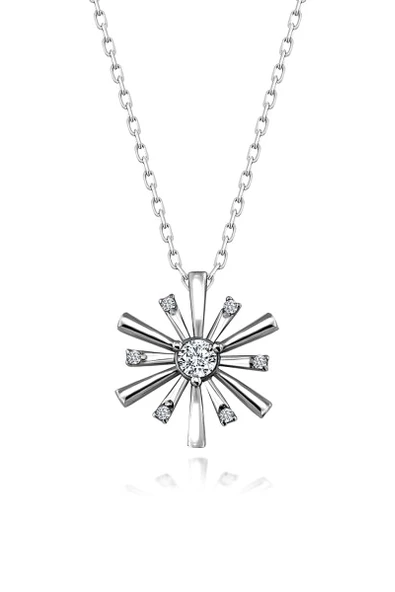 Gümüş Swarovski Zirconia Taşlı Kartanesi Kadın Kolye ürün görseli 1