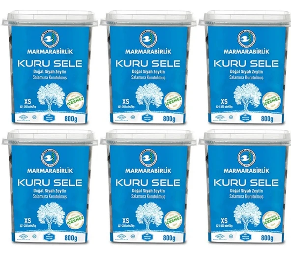 Marmarabirlik M.birlik Kuru Sele 800gr Pet  (321-350)  6 Adet ürün görseli 1