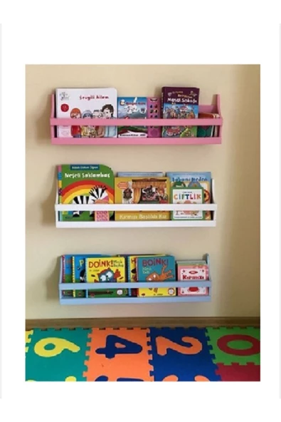Üçlü Linar Lake Montessori Kitaplık Raf ürün görseli 1