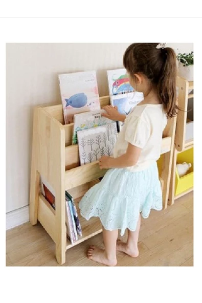 Alba Ahşap Montessori Kitaplık ürün görseli 1