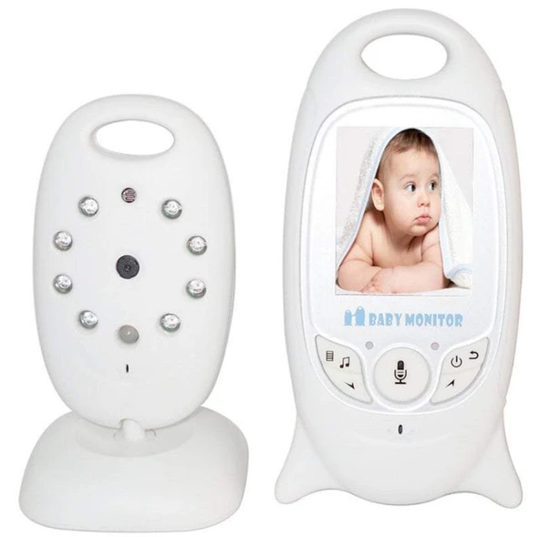 QASUL Video bebek izleme monitörü kablosuz 2.0 ''LCD çocuk bakıcısı 2 yönlü konuşma gece görüş sıcaklık güvenlik dadı kamera ürün görseli 1