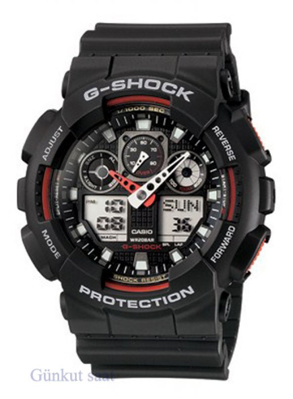 GA-100-1A4DR Casio G-Shock Erkek Kol Saati - Resim 2