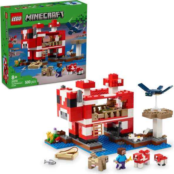 LEGO Minecraft 21270 Mooshroom Evi (500 Parça) ürün görseli 1