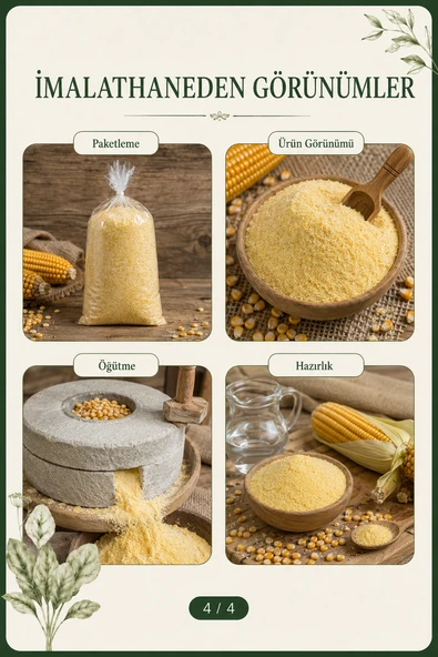 Köy değirmen mısır unu (1 kg) - Resim 5