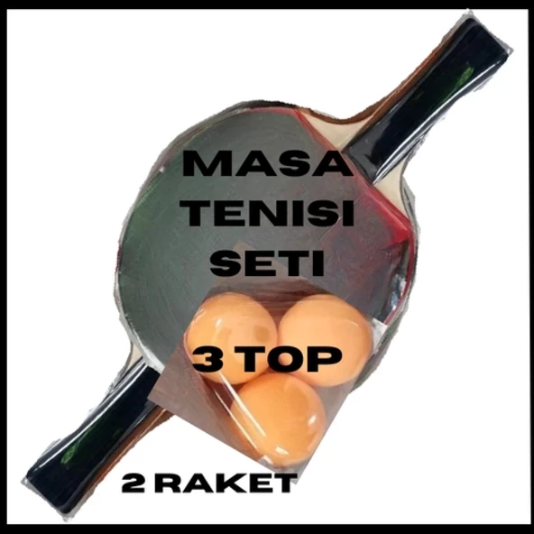 Uyguna-Yakala 2 Raket + 3 Top Masa Tenisi Seti-MLZ.349 ürün görseli 1