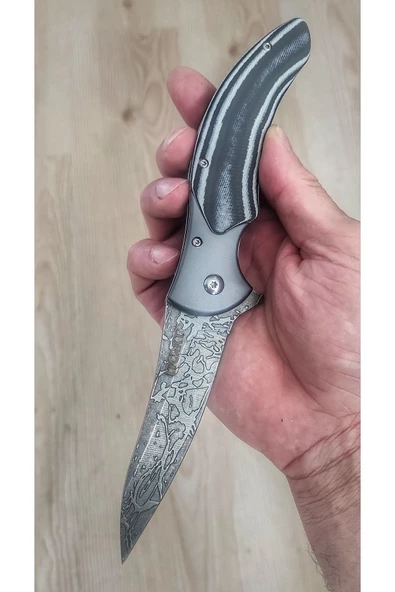 CRKT Spites Damas İşlemeli Çakı ürün görseli 1