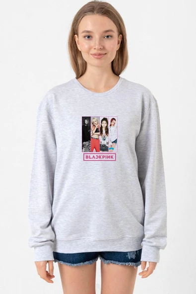 Black Pink Band Grimelanj Kadın 2ip Sweatshirt ürün görseli 1