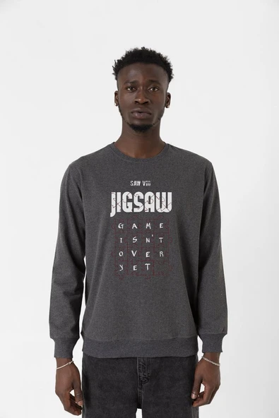 Jigsaw Game Isn_t Over Yet Füme Erkek 2ip Sweatshirt ürün görseli 1