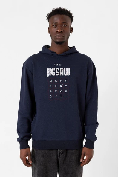 Jigsaw Game Isn_t Over Yet Lacivert Erkek 3ip Kapşonlu ürün görseli 1
