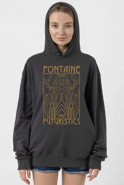 Bioshock Fontaine Futuristics Füme Kadın 2ip Kapşonlu ürün görseli 1