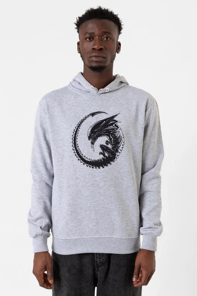 Allien Xenomorph Grimelanj Erkek Kapşonlu 3ip Sweatshirt ürün görseli 1