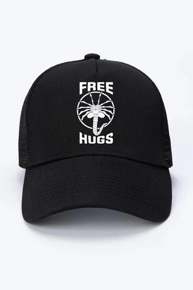 Free Facehugger Hugs Siyah Fileli Şapka ürün görseli 1