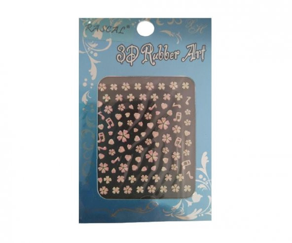 Rascal 3D Rubber Art Tırnak Sticker ürün görseli 1