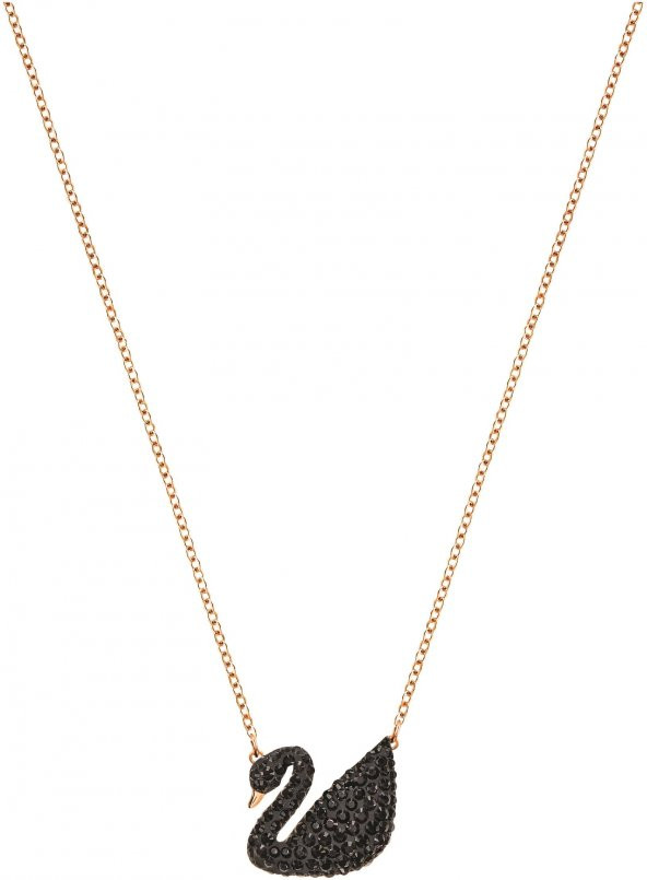 5204134 Swarovski Kolye İconic Swan:Pendant Jet/Ros ürün görseli 1