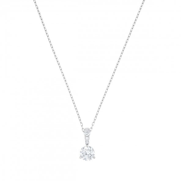 5472635 Swarovski Kolye Solitaire:Pendant 7Mm Czwh/Rhs ürün görseli 1