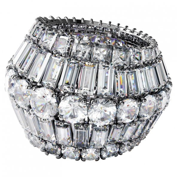 5598341 Swarovski Yüzük Hyperbola:Ring L Rows Whıte/Rhs 55 ürün görseli 1