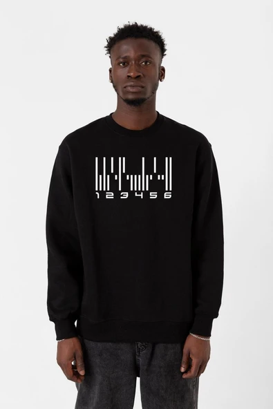 Dark Matter The Android Barcode Siyah Erkek 2ip Sweatshirt ürün görseli 1