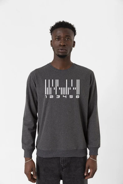 Dark Matter The Android Barcode Füme Erkek 2ip Sweatshirt ürün görseli 1