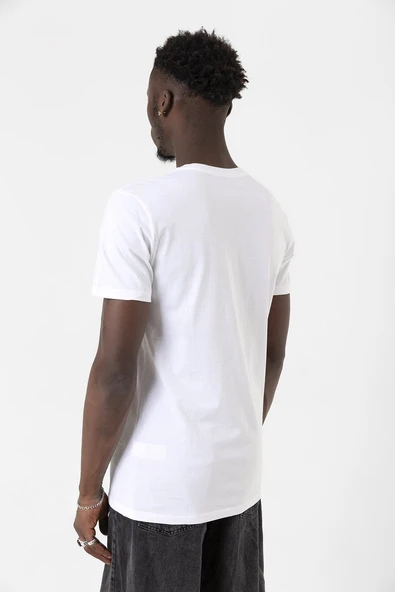 Dark Matter The Android Barcode Beyaz Erkek V yaka Tshirt - Resim 7