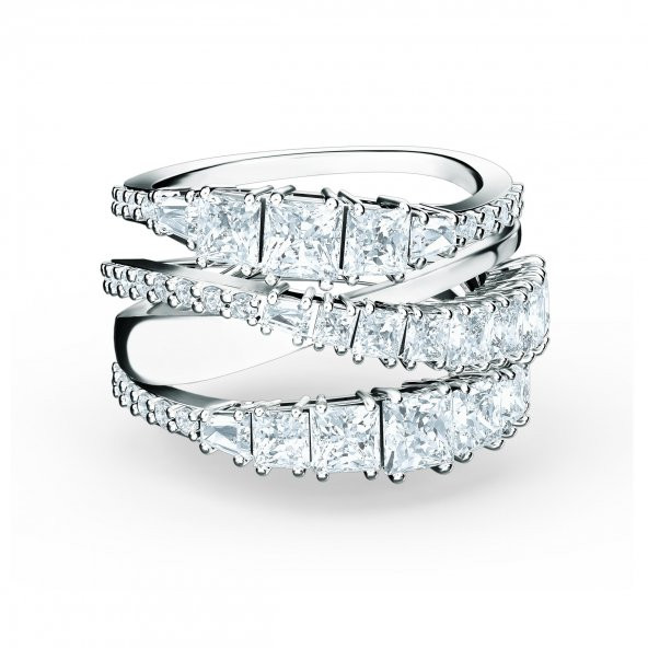 5584646 Swarovski Yüzük Twıst-Rıng Wrap Czwh-Rhs Full Pave 58 ürün görseli 1