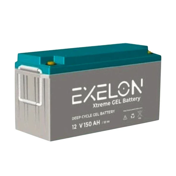 Exelon 12 Volt 150 Amper Jel Akü Derin Döngü Deep Cycle ürün görseli 1