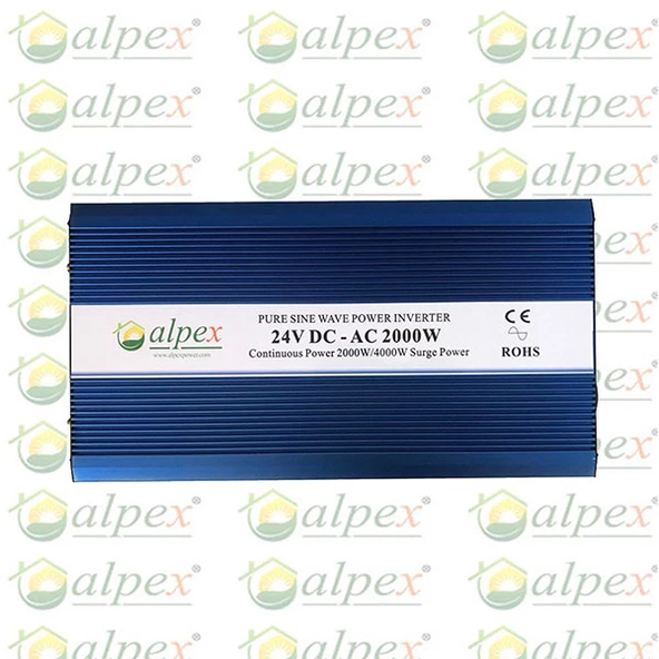 Alpex 2000 Watt 24 Volt Tam Sinüs İnverter - Resim 2