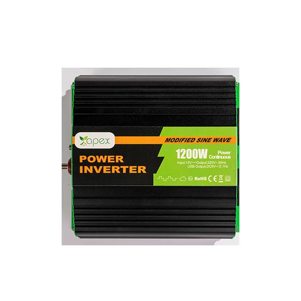 Apex 1200W 12V Modifiye Sinüs İnverter NS1200 ürün görseli 1