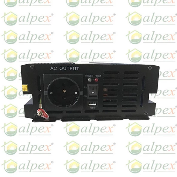 Alpex 2000 Watt 24 Volt Tam Sinüs İnverter - Resim 3