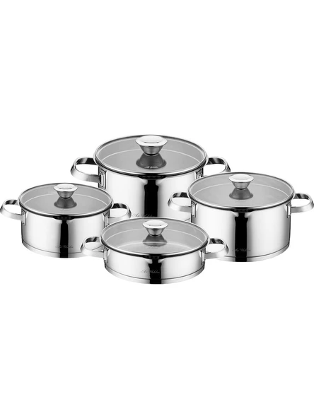 Aryıldız Lilyum Prestige Plus 4 Prç Steel Kapak Tencere Set ürün görseli 1