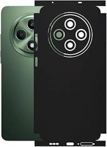 Oppo ile uyumlu Reno 11FS Mat Siyah Arka Kaplama ürün görseli 1