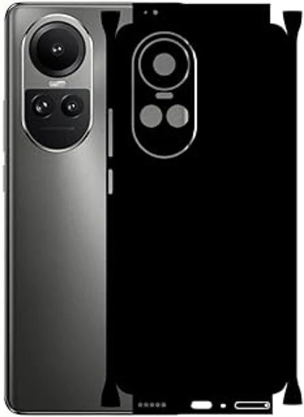 Oppo Reno 10 Pro Mat Siyah Arka Kaplama ürün görseli 1