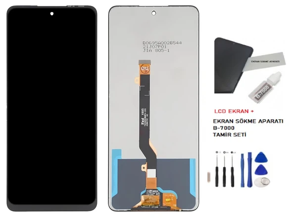 Tkgz - İnfinix Hot 40 PRO Lcd Dokunmatik Ekran + B-7000 + Tamir Kiti ürün görseli 1