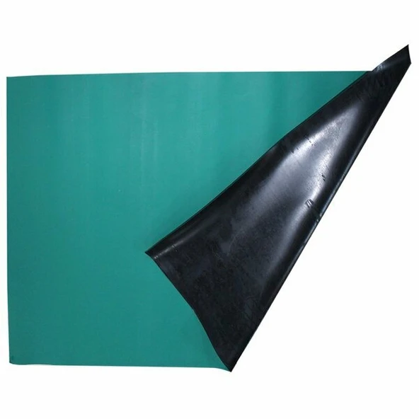 ANTİSTATİK MAT TEKNİK SERVİS YANMAZ MASA ÖRTÜSÜ 100 X 80 CM YEŞİL ürün görseli 1