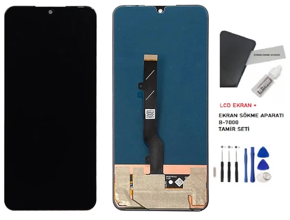 Tkgz - İnfinix Zero 20 Lcd Dokunmatik Ekran + B-7000 + Tamir Kiti ürün görseli 1