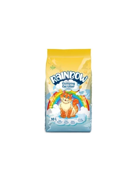 Rainbow Parfümlü Topaklanan İnce Taneli Kedi Kumu 10 Lt ürün görseli 1