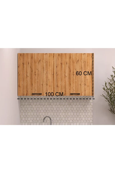 Fly Mobilya 100 Cm Felıx Mutfak Üst Modül - Fly180578 - Resim 2