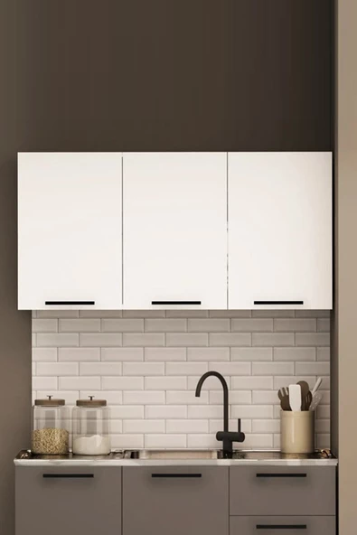 Fly Mobilya 120 Cm Dani Mini Üst Mutfak Dolabı - Resim 2