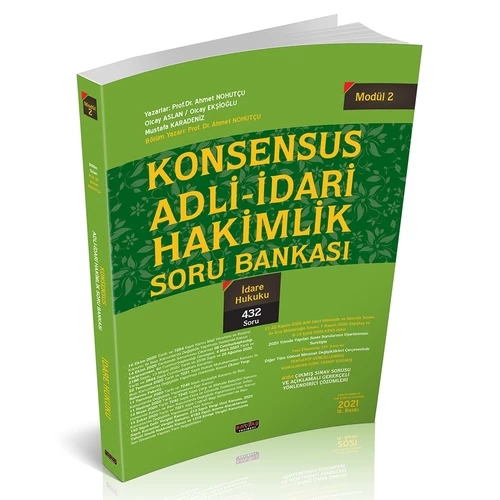 KONSENSUS Adli İdari Modül 2 İdare Hukuku Soru Bankası 2022 ürün görseli 1