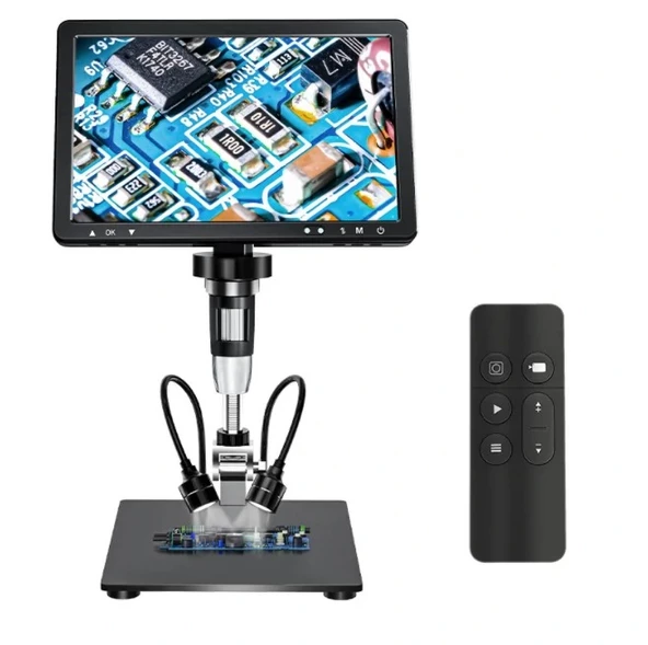 DM12 10.1 ''HDMI DİJİTAL MİKROSKOP 2000X IPS EKRANLI 20MP LEHİMLEME MİKROSKOBU ürün görseli 1