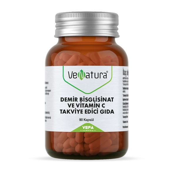 Venatura Demir Bisglisinat ve Vitamin C 90 Kapsül ürün görseli 1