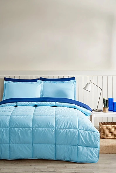 Özdilek Colormix Çift Kişilik Uyku Seti Aqua-Lacivert ürün görseli 1