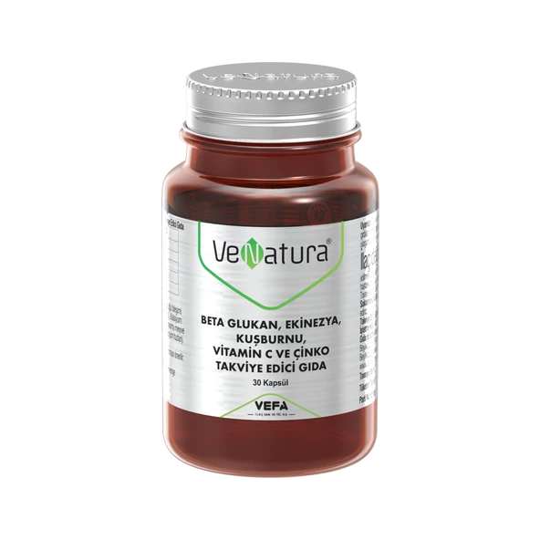 Venatura Beta Glukan, Ekinezya, Kuşburunu, Vitamin C, Çinko 30 Kapsül ürün görseli 1