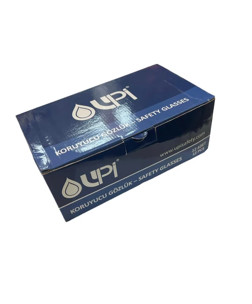 UPİ SAFETY SPOR KORUYUCU GÖZLÜK ŞEFFAF 12 ADET ürün görseli 1
